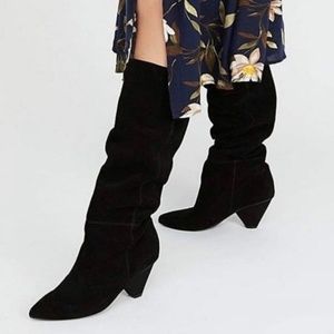 Jeffrey Campbell Senita Slouchy Heeled Boot New Size 8